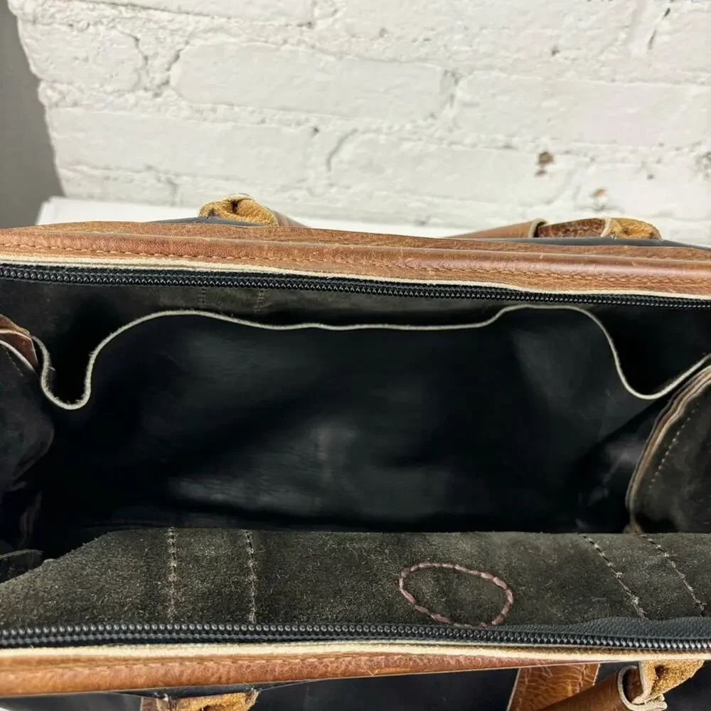 Vintage Ted Glimer Handmade Leather Medical Bag